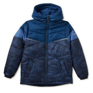 Swiss Alps Boys Camo Illusion Puffer Jacket, Size 14/16